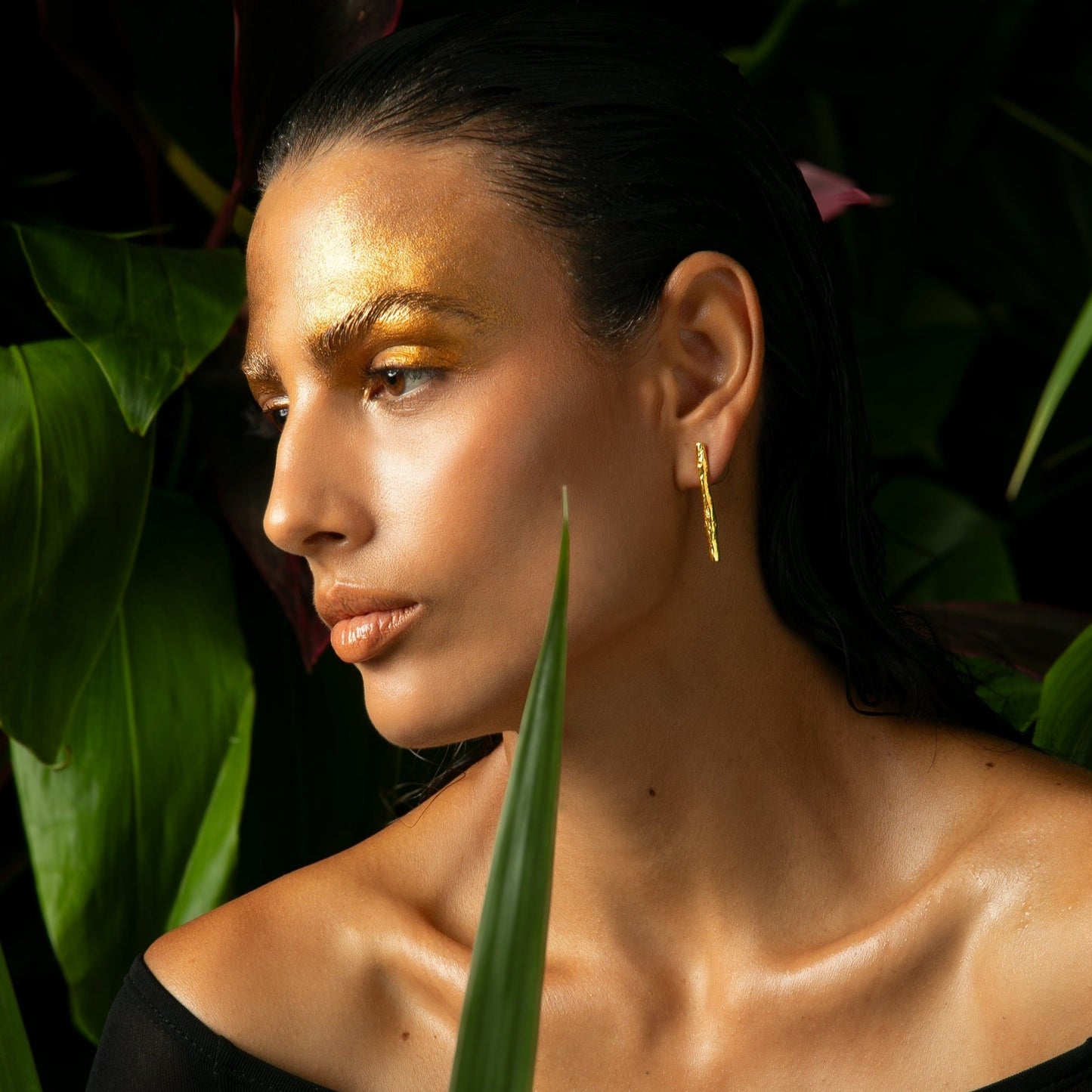 INCHATO GOLD MAXI EARRINGS