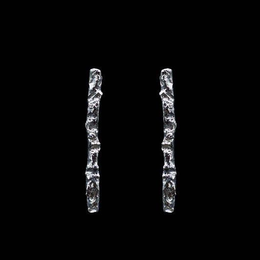 INCHATO SILVER MAXI EARRINGS