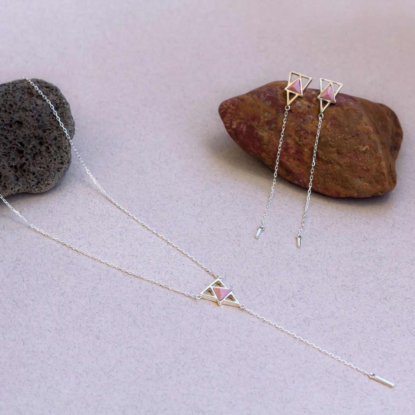 UNCU NECKLACE RHODOCHROSITE