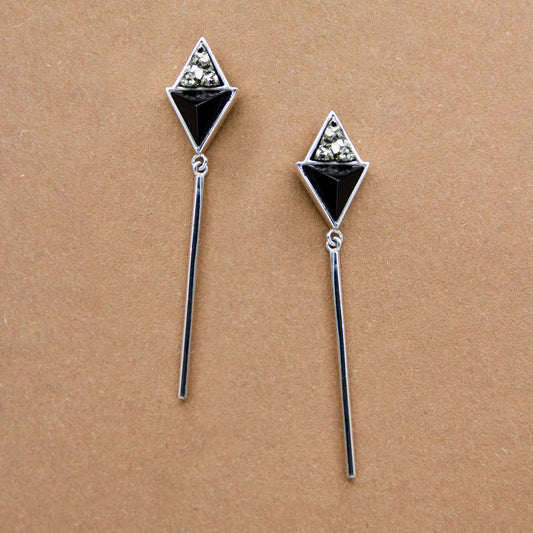 CHUNTU EARRINGS ONYX