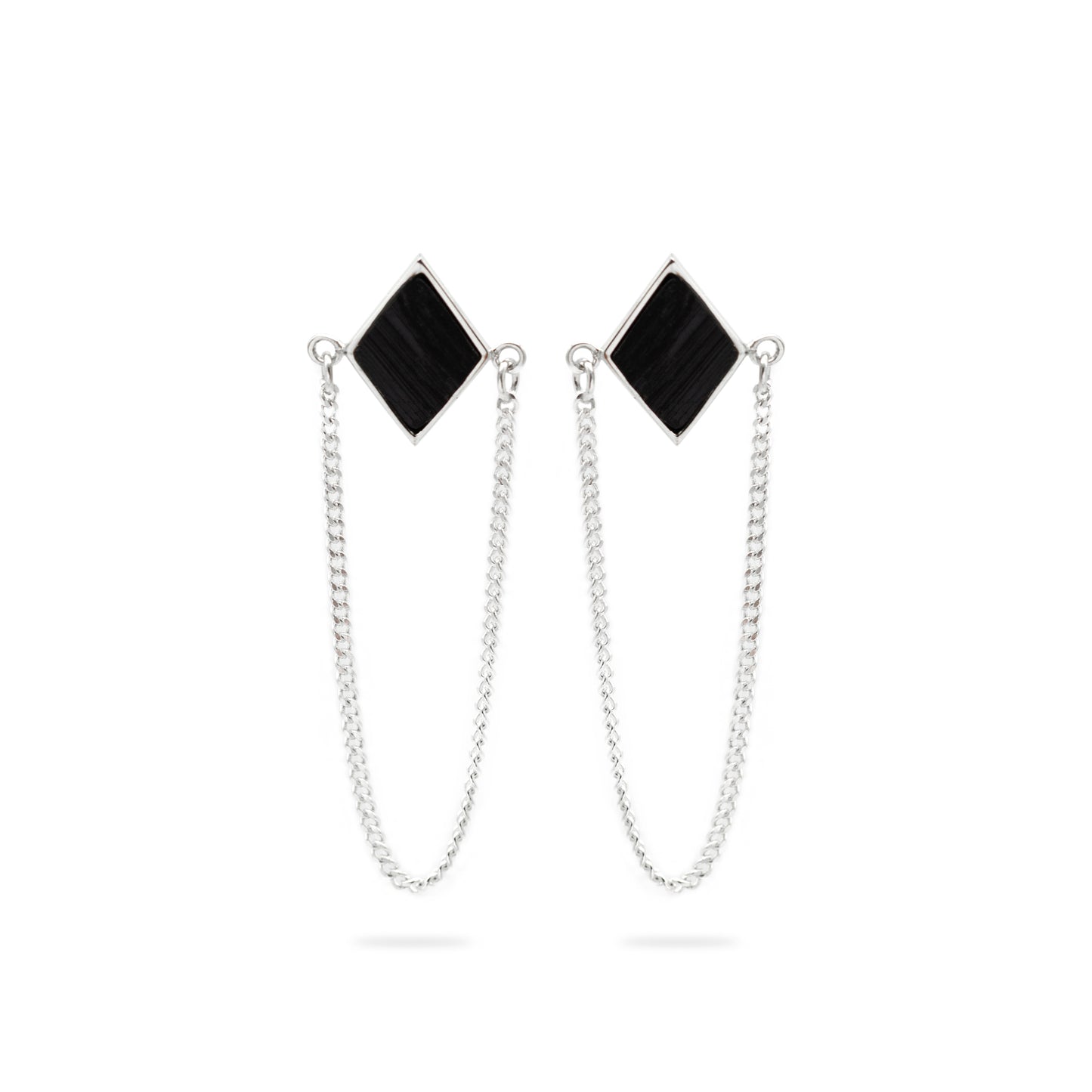 PUYTU EARRINGS BLACK TOURMALINE