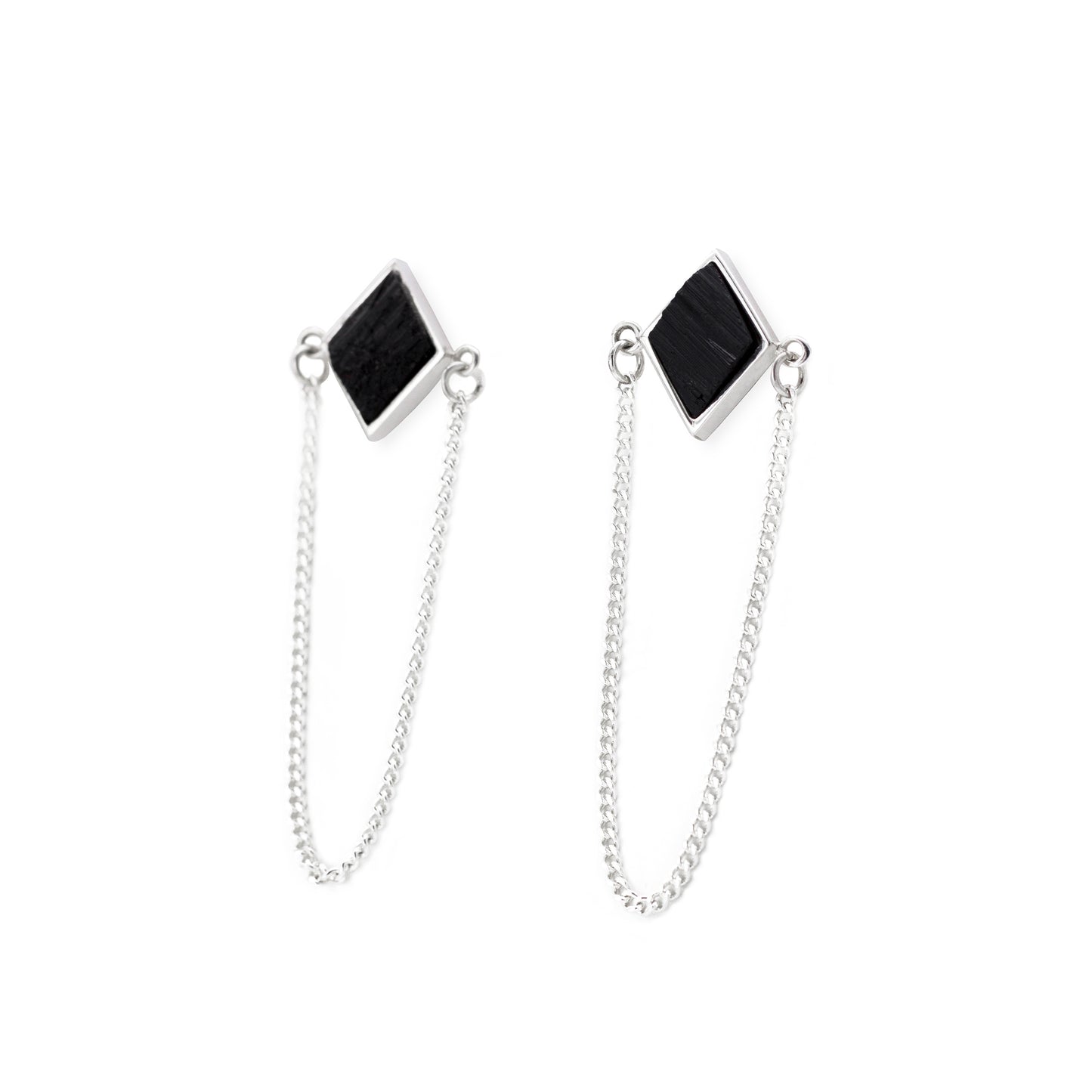 PUYTU EARRINGS BLACK TOURMALINE