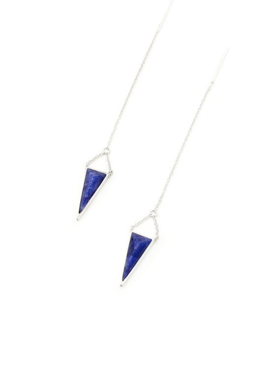 HUACA EARRINGS SODALITE