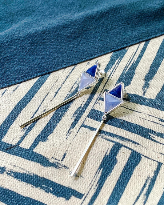 CHUNTU EARRINGS SODALITE