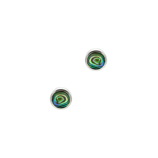 STUD EARRINGS ABALONE SHELL