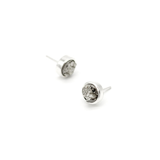 STUD EARRINGS PYRITE